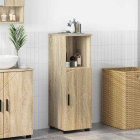 Gabinete de Baño con puerta Roble Sonoma 30 x 35 x 95 cm en Tocadores de baño | Comprar online en Foro24