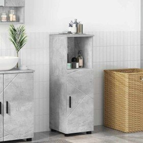 Gabinete de Baño con puerta Gris Concreto 30 x 35 x 95 cm en Tocadores de baño | Comprar online en Foro24