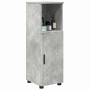 Gabinete de Baño con estante Gris hormigón 30 x 35 x 95 cm