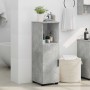 Gabinete de Baño con estante Gris hormigón 30 x 35 x 95 cm