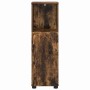 Gabinete de Baño con estante Roble ahumado 30 x 35 x 95 cm