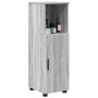 Gabinete de Baño con estante Gris sonoma 30 x 35 x 95 cm