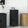 Gabinete de Baño Negro 30 x 35 x 80 cm Madera contrachapada
