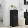 Gabinete de Baño Negro 30 x 35 x 80 cm Madera contrachapada