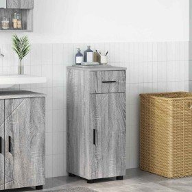 Gabinete de Baño con cajón Gris Sonoma 30 x 35 x 80 cm en Tocadores de baño | Comprar online en Foro24