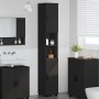 Mueble de baño alto Negro 30 x 35 x 192 cm Madera contrachapada