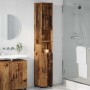 Mueble de baño alto con puerta Madera vieja 30 x 35 x 192 cm
