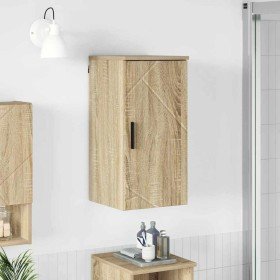 Gabinete de Baño con puerta Roble Sonoma 30 x 31,5 x 61 cm en Tocadores de baño | Comprar online en Foro24