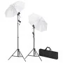 Photography studio kit with green chroma key backdrop 600x300 and lights by vidaXL, Flashes and studio lighting - Ref: Foro24...