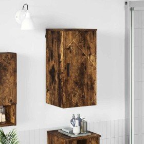 Gabinete de Baño con puerta Roble ahumado 30 x 31,5 x 61 cm en Tocadores de baño | Comprar online en Foro24