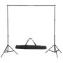 Photography studio kit with green chroma key backdrop 600x300 and lights by vidaXL, Flashes and studio lighting - Ref: Foro24...