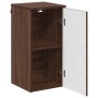 Gabinete de Baño con puerta Marrón roble 30 x 31.5 x 61 cm