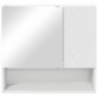 Armario de espejo Blanco 59 x 17 x 55 cm Madera contrachapada
