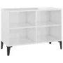 TV-Schrank mit glänzend weißen Metallbeinen 69,5 x 30 x 50 cm von vidaXL, TV-Möbel - Ref: Foro24-805938, Preis: 42,48 €, Raba...