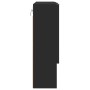 Armario de espejo Negro 59 x 17 x 55 cm Madera contrachapada