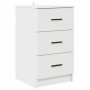Armario de Noche Blanco 38 x 38 x 66 cm Madera contrachapada