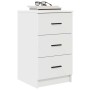 Armario de Noche Blanco 38 x 38 x 66 cm Madera contrachapada