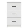 Armario de Noche Blanco 38 x 38 x 66 cm Madera contrachapada