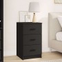 Armario de Noche Negro 38 x 38 x 66 cm Madera contrachapada
