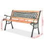 Gartenbank aus Holz 122 cm von vidaXL, Gartenbänke - Ref: Foro24-40262, Preis: 81,51 €, Rabatt: %