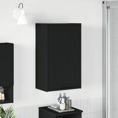 Gabinete de Baño Negro 39 x 23.5 x 65 cm Madera contrachapada