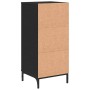 Gabinete de Baño Negro 39.5 x 36 x 88 cm Madera contrachapada