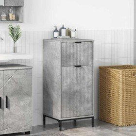Gabinete de Baño con cajón Gris Concreto 39,5 x 36 x 88 cm en Tocadores de baño | Comprar online en Foro24