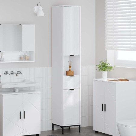 Mueble de baño alto con cajón Blanco 31.5 x 33 x 190 cm