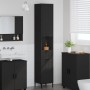 Mueble de baño alto con cajón Negro 31.5 x 33 x 190 cm