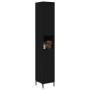 Mueble de baño alto con cajón Negro 31.5 x 33 x 190 cm