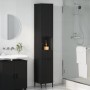 Mueble de baño alto con cajón Negro 31.5 x 33 x 190 cm