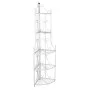 Weißes Eck-Pflanzenregal von vidaXL, Topfständer - Ref: Foro24-40783, Preis: 75,48 €, Rabatt: %