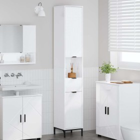 Mueble de baño alto Blanco brillante 31.5 x 33 x 190 cm