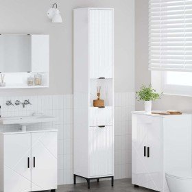 Gabinete de Baño con cajón brillante 31,5 x 33 x 190 cm en Tocadores de baño | Comprar online en Foro24