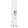 Mueble de baño alto Blanco brillante 31.5 x 33 x 190 cm