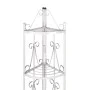 Weißes Eck-Pflanzenregal von vidaXL, Topfständer - Ref: Foro24-40783, Preis: 75,48 €, Rabatt: %