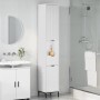 Mueble de baño alto Blanco brillante 31.5 x 33 x 190 cm