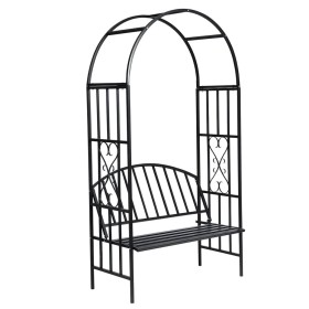 Arco de rosas con banco de vidaXL, Pérgolas, arcos y enrejados de jardín - Ref: Foro24-40545, Precio: 131,88 €, Descuento: %