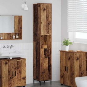 Mueble de baño alto con cajón Madera vieja 31.5 x 33 x 190 cm