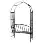 Arco de rosas con banco de vidaXL, Pérgolas, arcos y enrejados de jardín - Ref: Foro24-40545, Precio: 131,88 €, Descuento: %