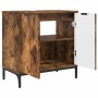 Gabinete de Lavabo para Baño Roble ahumado 60.5 x 33.5 x 61 cm