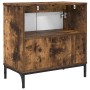 Gabinete de Lavabo para Baño Roble ahumado 60.5 x 33.5 x 61 cm