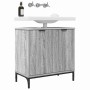Gabinete de Lavabo para Baño Gris sonoma 60.5 x 33.5 x 61 cm