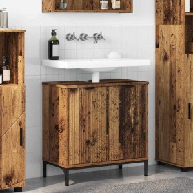 Gabinete de Lavabo para Baño Madera Vieja 60,5 x 33,5 x 61 cm en Tocadores de baño | Comprar online en Foro24