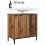 Gabinete de Lavabo para Baño Madera vieja 60.5 x 33.5 x 61 cm