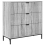 Vitrina Gris sonoma 79.5 x 33 x 82 cm Madera contrachapada en Aparadores | Comprar online en Foro24