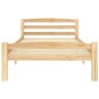 Solid pine wood bed frame 90x200 cm by vidaXL, Beds and slatted bases - Ref: Foro24-322061, Price: 107,98 €, Discount: %