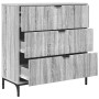 Vitrina Gris sonoma 79.5 x 33 x 82 cm Madera contrachapada en Aparadores | Comprar online en Foro24