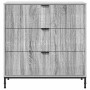 Vitrina Gris sonoma 79.5 x 33 x 82 cm Madera contrachapada en Aparadores | Comprar online en Foro24