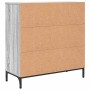 Vitrina Gris sonoma 79.5 x 33 x 82 cm Madera contrachapada en Aparadores | Comprar online en Foro24